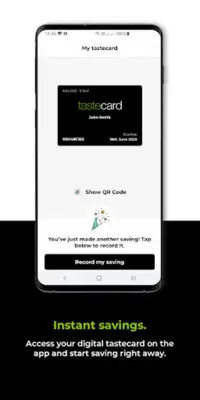 tastecard android App screenshot 0